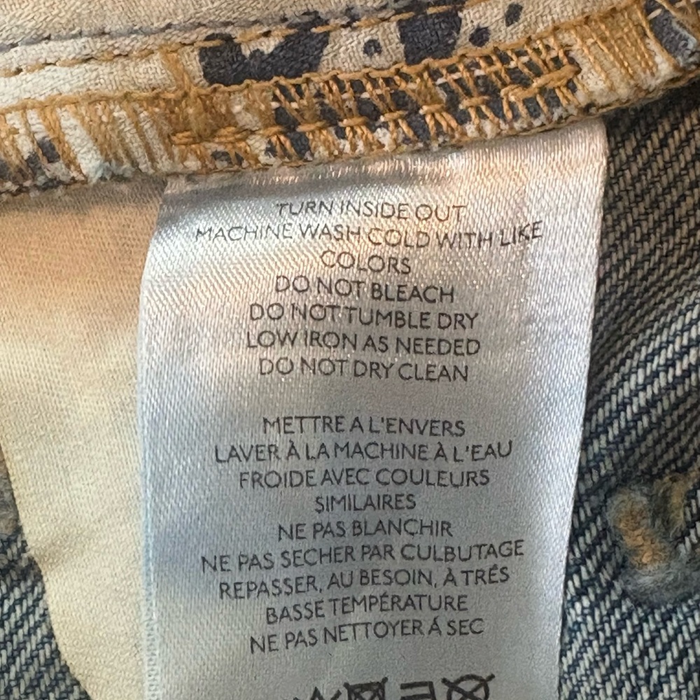 We the Free Wiley Embellished Bootcut Jeans Studded Distressed Ripped 28 33” ins - Picture 9 of 14